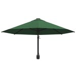 vidaXL Parasol mural avec mât métallique 300 cm Vert