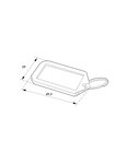 THIRARD - Lot de 5 portes-étiquettes  jaune  49.5x29mm