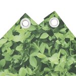 vidaXL Écran d'intimité de balcon aspect de plante vert 400x90 cm PVC