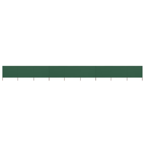 vidaXL Paravent 9 panneaux Tissu 1200 x 80 cm Vert