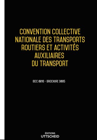 Convention collective nationale transports routiers - 02/05/2023 dernière mise à jour uttscheid