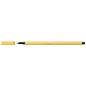 Stylo feutre pen 68 jaune clair stabilo
