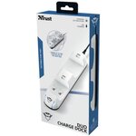 Station de charge Duo pour Manettes - TRUST - GXT251 - Blanc - PS5