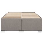 vidaXL Cadre de lit sans matelas taupe 160x200 cm tissu