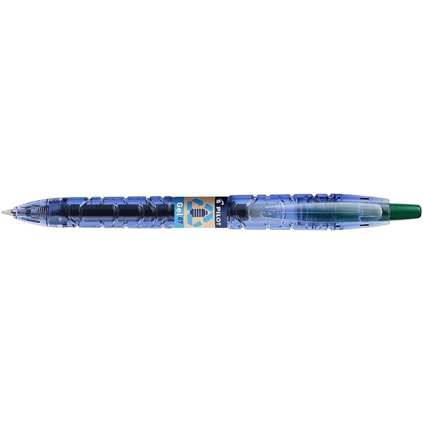 Stylo bille à encre gel b2p  vert  largeur de tracé: 0 7mm x 10 pilot