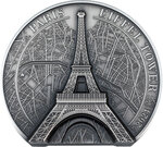 Pièce de monnaie en Argent 25 Dollars g 155.5 (5 oz) Millésime 2024 Historical Monuments EIFFEL TOWER