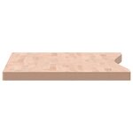 vidaXL Dessus de bureau 110x(55-60)x4 cm bois massif de hêtre