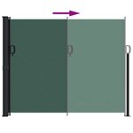 vidaXL Auvent latéral rétractable vert foncé 170x300 cm