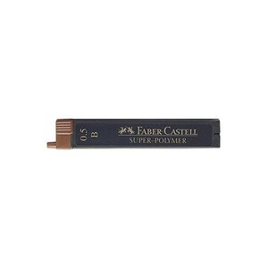 boite de 12 mines pour porte-mine 0 5 mm Super-Polymer 9065 S- dureté B FABER-CASTELL
