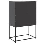 vidaXL Buffet noir 68 5x38 5x107 cm acier