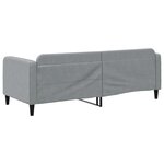 vidaXL Lit de repos gris clair 80x200 cm tissu