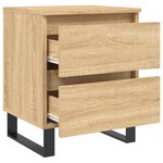 vidaXL Table de chevet chêne sonoma 40x35x50 cm bois d’ingénierie