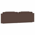 vidaXL Coussin de tête de lit marron 180 cm similicuir
