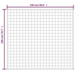 vidaXL Couverture lestée Crème clair 200x230 cm 13 kg Tissu