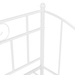 vidaXL Cadre de canapé-lit extensible sans matelas blanc 90x200 cm