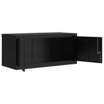 vidaXL Classeur noir 90x40x130 cm acier