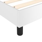vidaXL Sommier à lattes de lit avec matelas Blanc 90x190 cm Similicuir