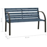 vidaXL Banc de jardin pour enfants 81 cm bois de pin chinois gris