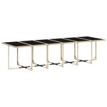 vidaXL Ensemble à manger de jardin et coussins 13 Pièces beige