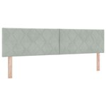 Lit à ressorts vidaXL avec matelas Gris clair Super King en velours