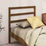 vidaXL Tête de lit Marron miel 96x4x100 cm Bois massif de pin