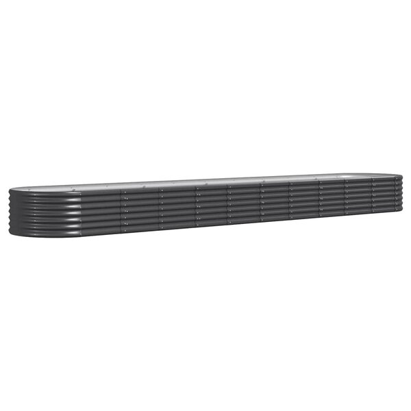 vidaXL Lit surélevé de jardin Acier enduit de poudre Anthracite