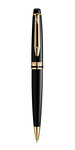 Waterman expert stylo bille   noir  recharge bleue pointe moyenne  coffret cadeau