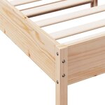 vidaXL Cadre de lit sans matelas 90x190 cm bois de pin massif