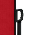 vidaXL Auvent latéral rétractable rouge 140x500 cm