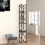 vidaXL Bibliothèque à 6 niveaux blanc 40x30x210 cm bois ingénierie