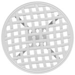 vidaXL Table de jardin blanc Ø48x53 cm aluminium coulé