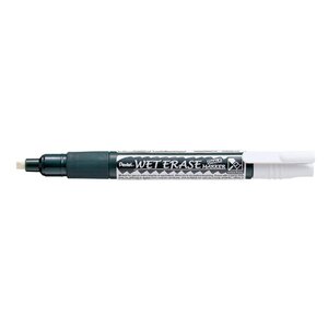 Marqueur WET ERASE CHALK Pointe biseautée 0 6-4 mm Blanc x 12 PENTEL