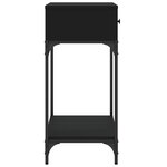 vidaXL Table console noir 75x34 5x75 cm bois d'ingénierie