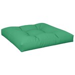 vidaXL Coussins de palette lot de 2 vert tissu