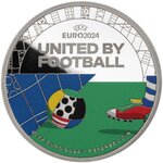 Pièce de monnaie en Cupronickel - Argent 11 Euro g 31.1 (1 oz) Millésime 2024 UEFA EURO