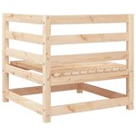 vidaXL Canapé d'angle de jardin bois de pin massif