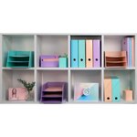 Corbeille À Courrier Combo 3 Niveaux Carton Aquarel - Vert Pastel - X 4 - Exacompta