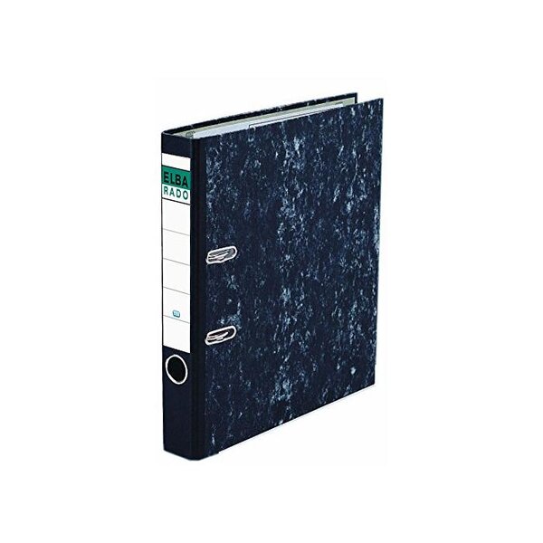 classeur rado papier marbré, largeur de dos: 80 mm,bleu ELBA
