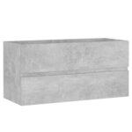 vidaXL Armoire d'évier Gris béton 90x38 5x45 cm Aggloméré