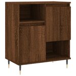 vidaXL Buffet Chêne marron 60x35x70 cm Bois d'ingénierie