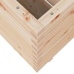 vidaXL Jardinière 70x70x72 5 cm bois de pin massif