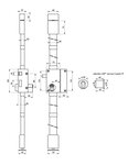 THIRARD - Serrure en applique Targa A2P* à tirage pour entrée  droite  3pts  Transit2 30x65mm  axe 45mm  or  4 clés