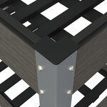 vidaXL Lit surélevé de jardin avec étagère Gris 120x50x75 cm WPC
