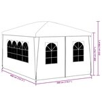 vidaXL Tente de réception 3x4 m Vert