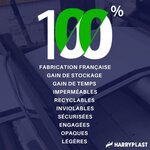 100 Enveloppes plastique Aller Retour 60 microns N°1 - 230x330mm