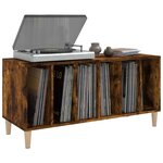 vidaXL Armoire à disques chêne fumé 100x38x48 cm bois d'ingénierie