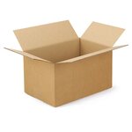 Caisse carton brune simple cannelure raja 25x25x10 cm (lot de 25)