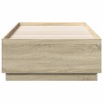 vidaXL Cadre de lit chêne sonoma 90x190 cm bois d'ingénierie