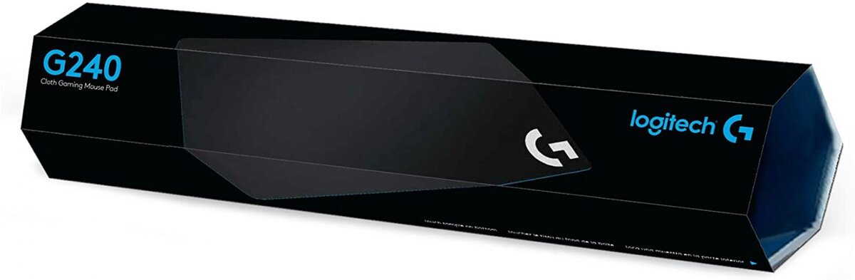 Tapis de souris gaming Logitech G G240 en tissu (noir)