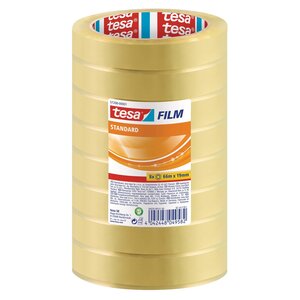 Pack 8 Rubans Adhésif standard transparent 19 mm x 66 m TESA